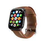 Edles Lederarmband für Apple Watch Smartwatch, aus hochwertigem Echtleder gefertigt, hautfreundlich und langlebig – stilvoll für Alltag & besondere Anlässe.