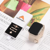 Elegante Charms & Deko-Ringe für Smartwatch Smartwatch – Armbandschmuck-Set für 20–22 mm Silikon- und Sportarmbänder, stilvoll & funkelnd