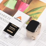 Elegante Charms & Deko-Ringe für Smartwatch Smartwatch – Armbandschmuck-Set für 20–22 mm Silikon- und Sportarmbänder, stilvoll & funkelnd