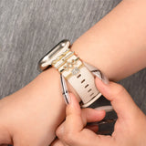 Elegante Charms & Deko-Ringe für Smartwatch Smartwatch – Armbandschmuck-Set für 20–22 mm Silikon- und Sportarmbänder, stilvoll & funkelnd