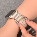 Elegante Charms & Deko-Ringe für Smartwatch Smartwatch – Armbandschmuck-Set für 20–22 mm Silikon- und Sportarmbänder, stilvoll & funkelnd