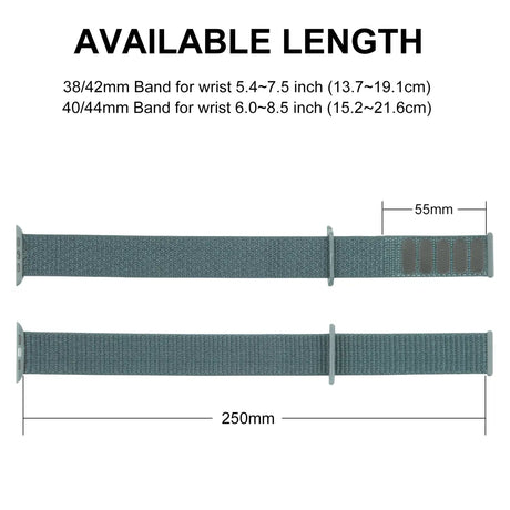Nylonarmband mit Klettverschluss für Apple Watch Smartwatch, leicht, flexibel und individuell einstellbar – ideal für Sport und tägliche Nutzung.