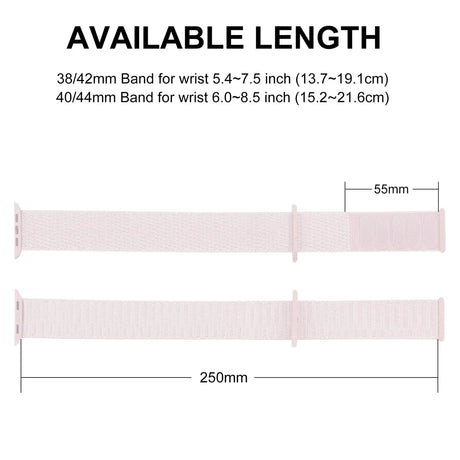 Nylonarmband mit Klettverschluss für Apple Watch Smartwatch, leicht, flexibel und individuell einstellbar – ideal für Sport und tägliche Nutzung.