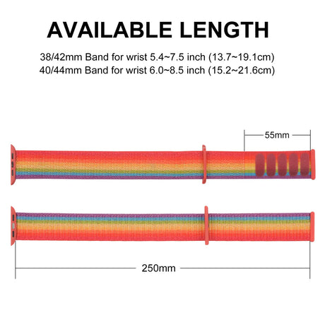 Nylonarmband mit Klettverschluss für Apple Watch Smartwatch, leicht, flexibel und individuell einstellbar – ideal für Sport und tägliche Nutzung.