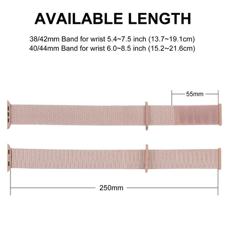 Nylonarmband mit Klettverschluss für Apple Watch Smartwatch, leicht, flexibel und individuell einstellbar – ideal für Sport und tägliche Nutzung.