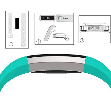 Flexibles Silikonarmband für Fitbit Alta / HR Smartwatch, strapazierfähig, pflegeleicht und in vielen Farben erhältlich – ideal für Alltag & Sport.