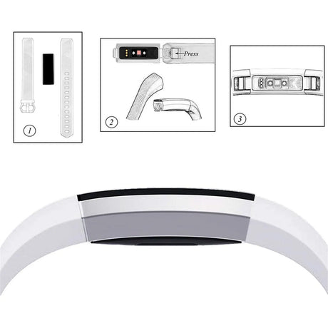 Flexibles Silikonarmband für Fitbit Alta / HR Smartwatch, strapazierfähig, pflegeleicht und in vielen Farben erhältlich – ideal für Alltag & Sport.