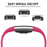 Flexibles Silikonarmband für Fitbit Charge 2 Smartwatch, strapazierfähig, pflegeleicht und in vielen Farben erhältlich – ideal für Alltag & Sport.