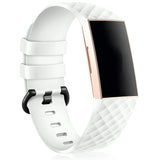 Flexibles Silikonarmband für Fitbit Charge 3 / 4 Smartwatch, strapazierfähig, pflegeleicht und in vielen Farben erhältlich – ideal für Alltag & Sport.