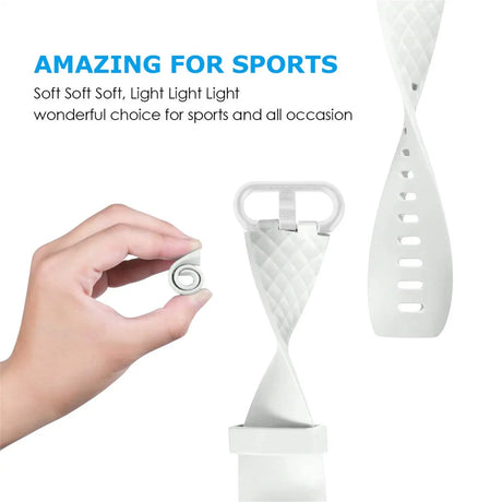 Flexibles Silikonarmband für Fitbit Charge 3 / 4 Smartwatch, strapazierfähig, pflegeleicht und in vielen Farben erhältlich – ideal für Alltag & Sport.