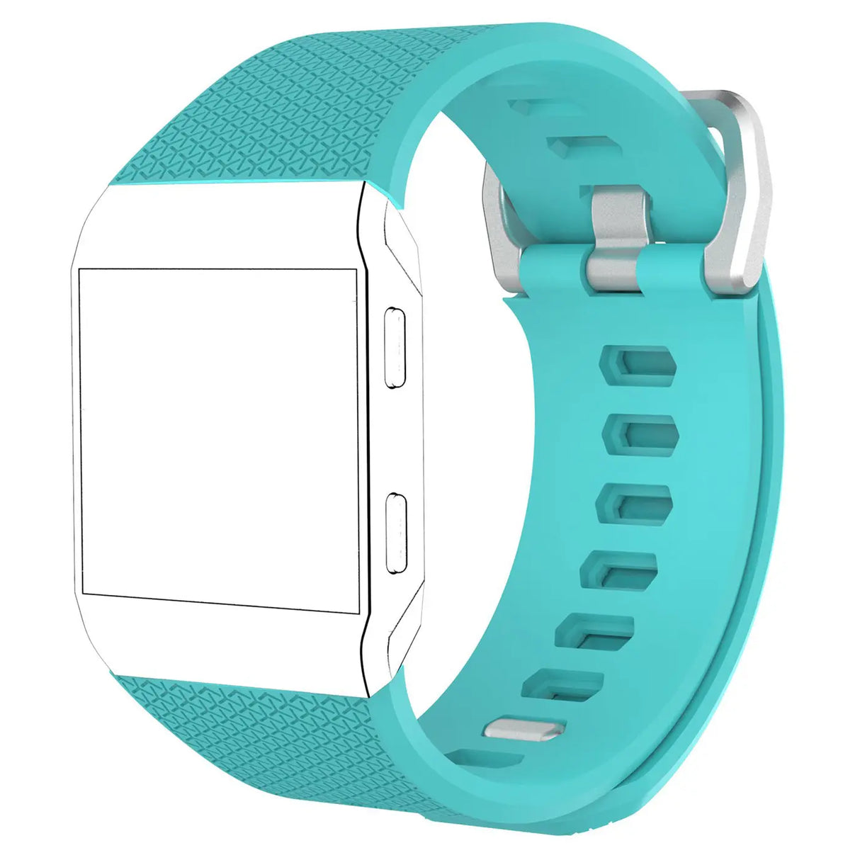 Flexibles Silikonarmband für Fitbit Ionic Smartwatch, strapazierfähig, pflegeleicht und in vielen Farben erhältlich – ideal für Alltag & Sport.