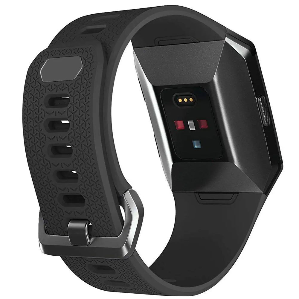 Flexibles Silikonarmband für Fitbit Ionic Smartwatch, strapazierfähig, pflegeleicht und in vielen Farben erhältlich – ideal für Alltag & Sport.