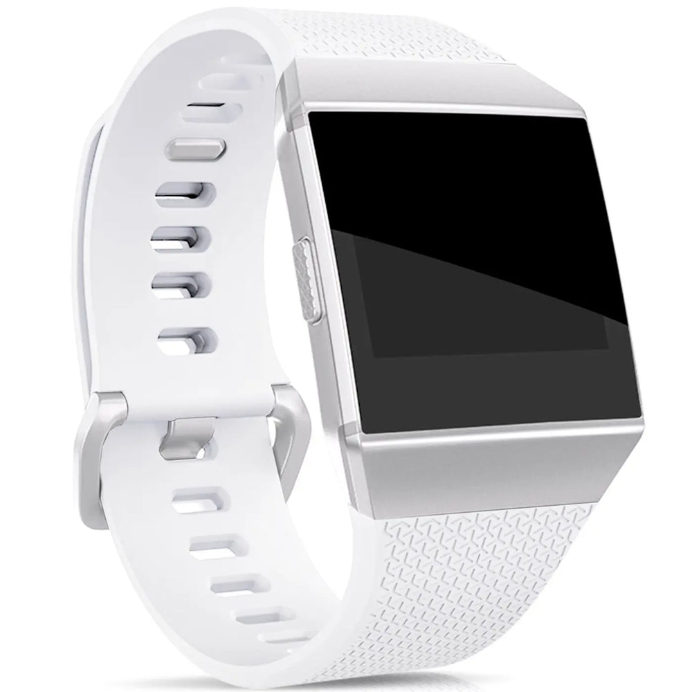 Flexibles Silikonarmband für Fitbit Ionic Smartwatch, strapazierfähig, pflegeleicht und in vielen Farben erhältlich – ideal für Alltag & Sport.