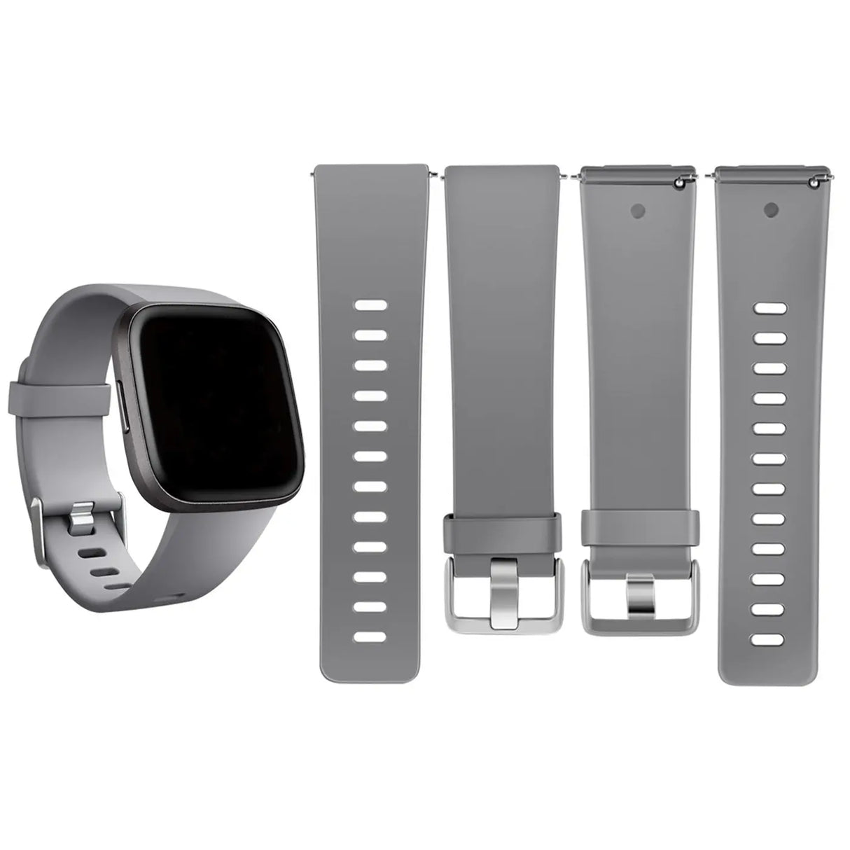 Flexibles Silikonarmband für Fitbit Versa / Lite Smartwatch, strapazierfähig, pflegeleicht und in vielen Farben erhältlich – ideal für Alltag & Sport.