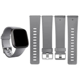 Flexibles Silikonarmband für Fitbit Versa / Lite Smartwatch, strapazierfähig, pflegeleicht und in vielen Farben erhältlich – ideal für Alltag & Sport.