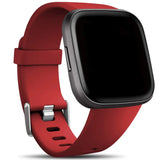 Flexibles Silikonarmband für Fitbit Versa / Lite Smartwatch, strapazierfähig, pflegeleicht und in vielen Farben erhältlich – ideal für Alltag & Sport.