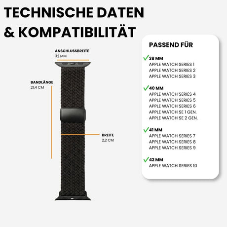 Kompatibilität 38/40/41mm - Anthrazitgrau