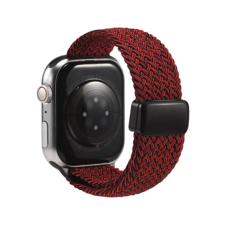 Nylon Loop Armband Apple Watch - Dunkelrot