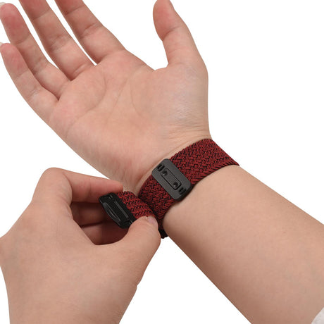 Nylon Loop Armband Apple Watch - Dunkelrot