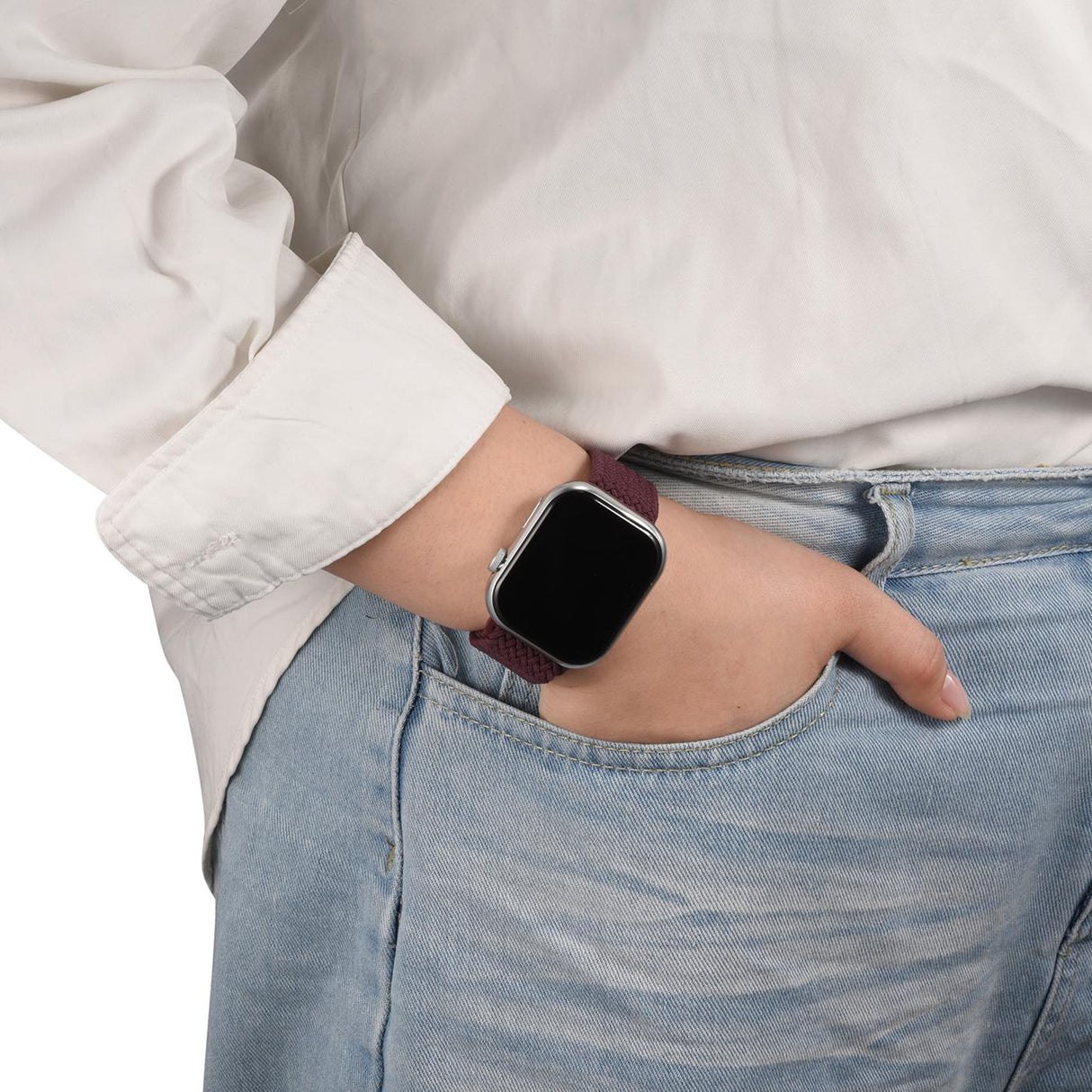 Nylon Loop Armband Apple Watch - Kirschblüte
