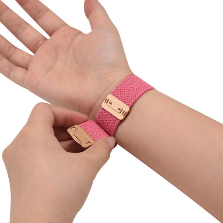 Nylon Loop Armband Apple Watch - Knallrosa