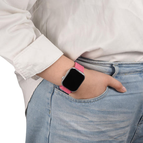 Nylon Loop Armband Apple Watch - Knallrosa