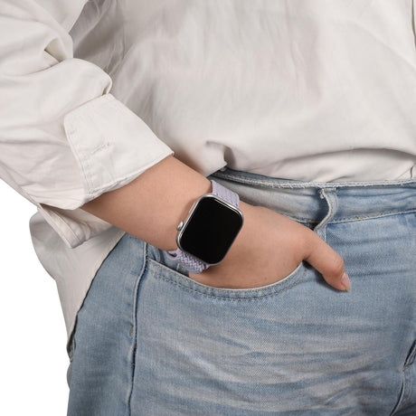 Nylon Loop Armband Apple Watch - Nebelviolett