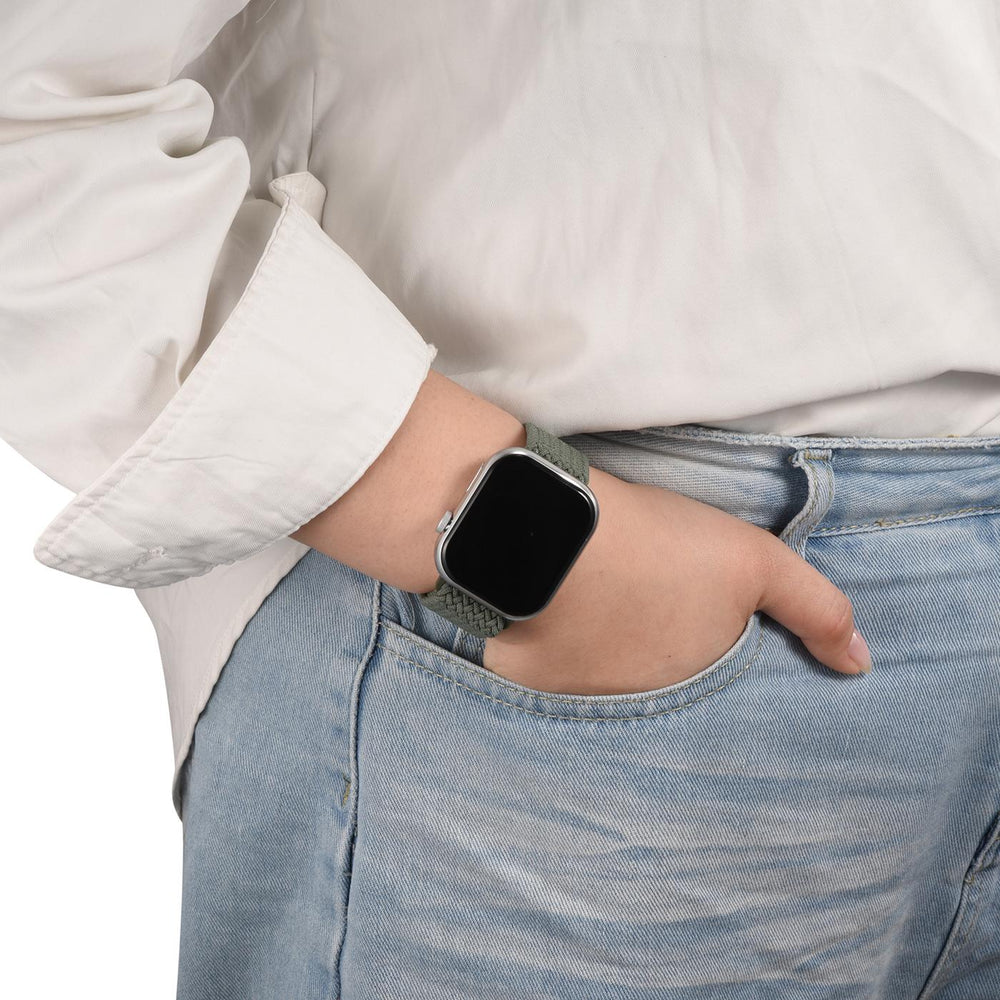 Nylon Loop Armband Apple Watch - Olivgrün