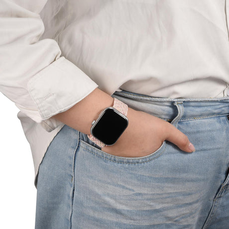 Nylon Loop Armband Apple Watch - Rosé