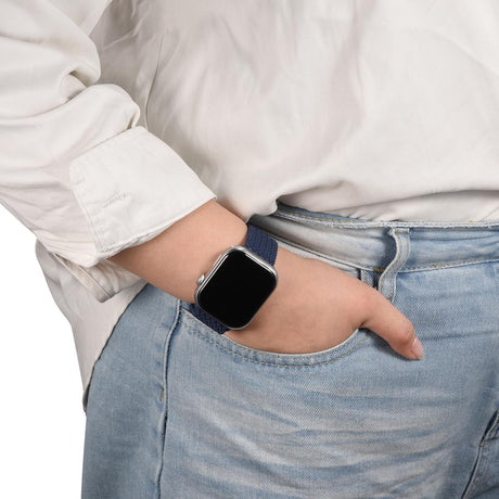 Nylon Loop Armband Apple Watch - Sturmblau