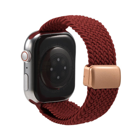 Nylon Loop Armband Apple Watch - Weinrot