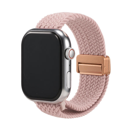 Nylon Loop Armband Apple Watch - Zartrosa