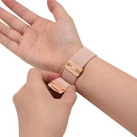 Nylon Loop Armband Apple Watch - Zartrosa