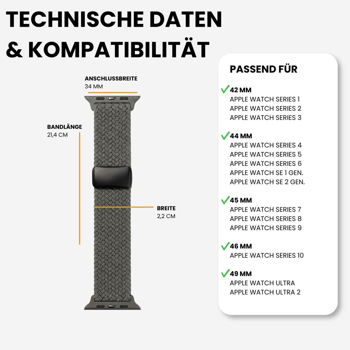 Kompatibilität 42/44/45/49mm - Olivgrün