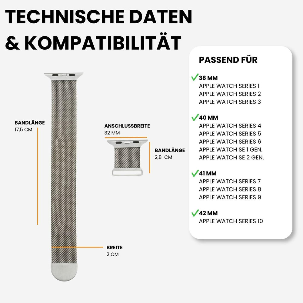 Kompatibilität 38/40/41mm - Champagner