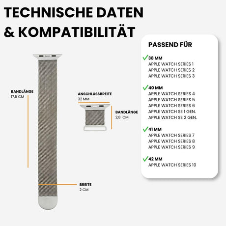 Kompatibilität 38/40/41mm - Champagner