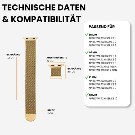 Kompatibilität 38/40/41mm - Gold