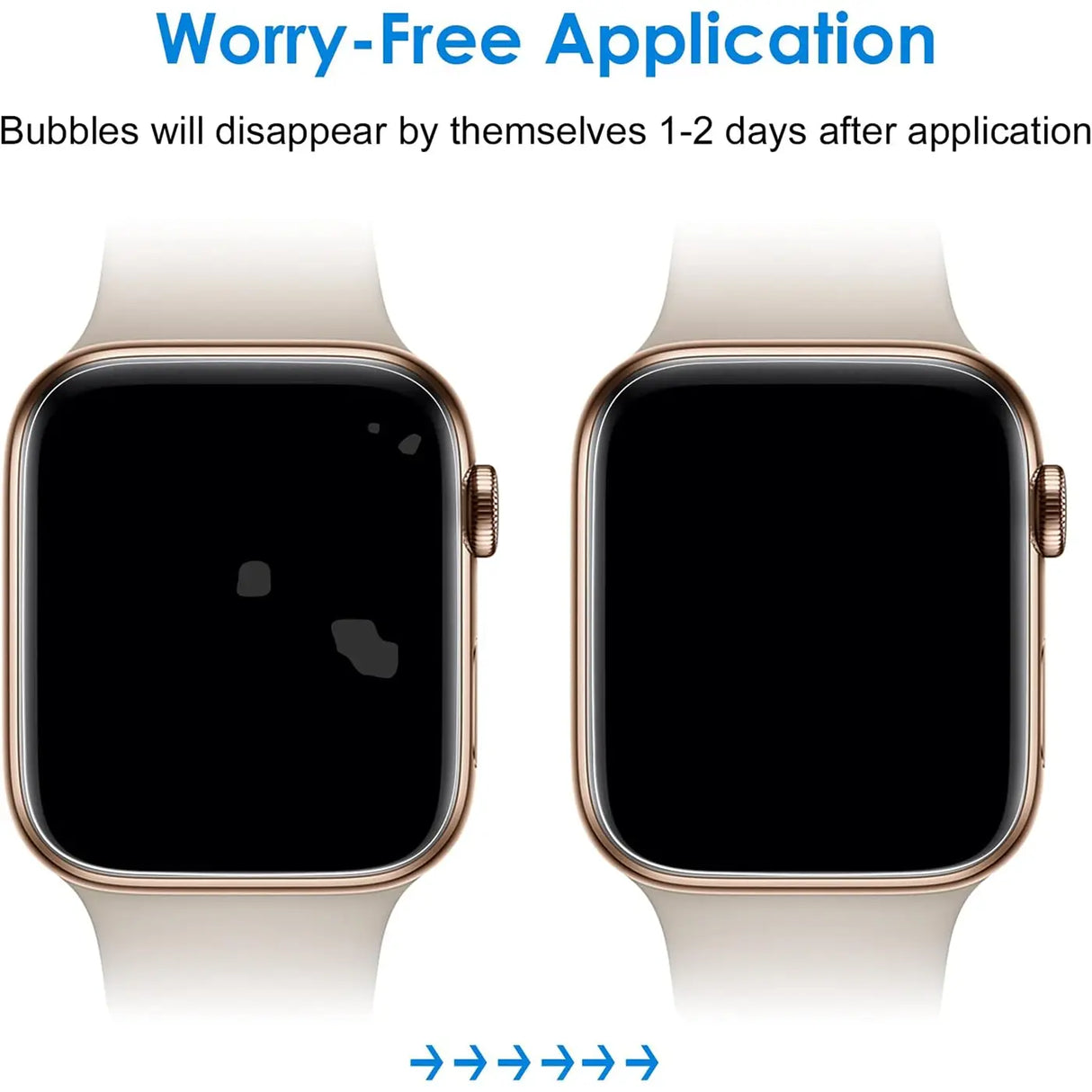 TPU Schutzfolie für Apple Watch 4 / 5 / 6 - 40mm – flexible Folie für Display