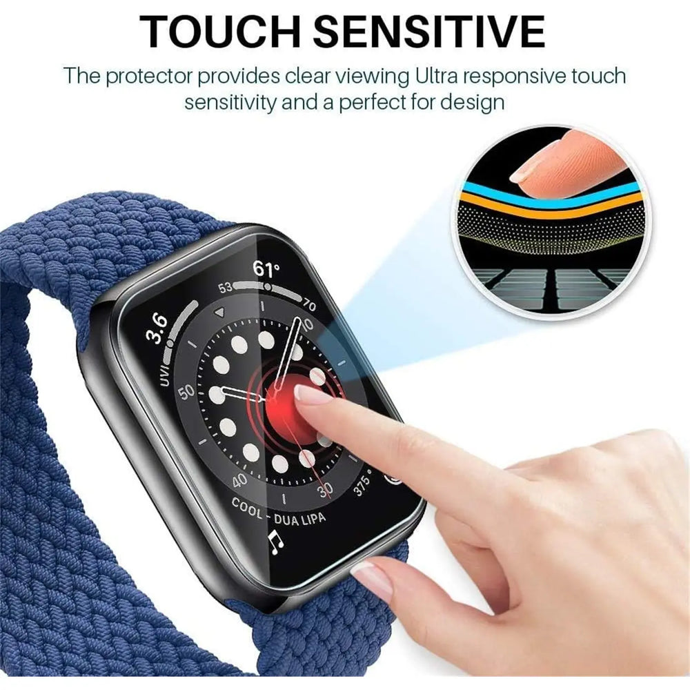 TPU Schutzfolie für Apple Watch 4 / 5 / 6 - 44mm – flexible Folie für Display