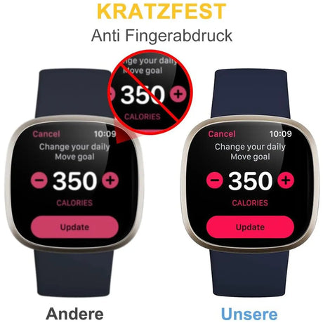 TPU Schutzfolie für Fitbit Versa 3/4 + Sense 1/2 – flexible Folie für Display