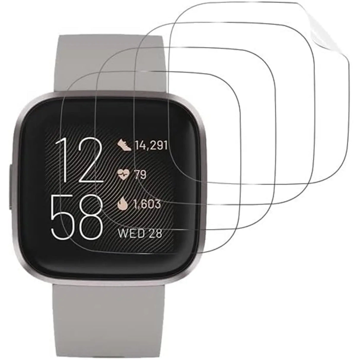 TPU Schutzfolie für Fitbit Versa / 2 – flexible Folie für Display