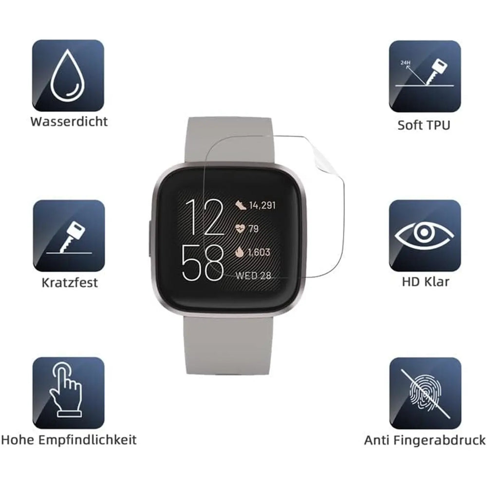 TPU Schutzfolie für Fitbit Versa / 2 – flexible Folie für Display