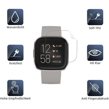 TPU Schutzfolie für Fitbit Versa / 2 – flexible Folie für Display