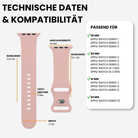 Kompatibilität 38/40/41mm - Hellrosa