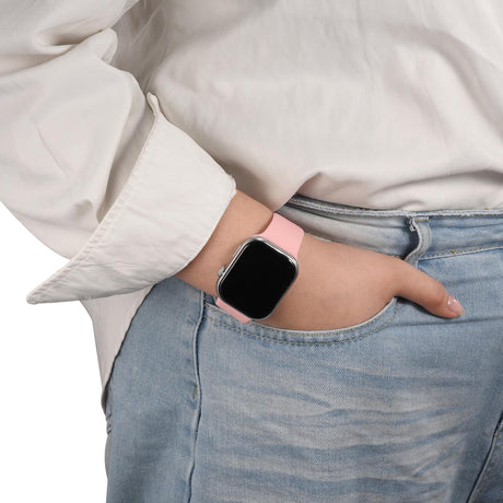 Silikon Butterfly Armband Apple Watch - Hellrosa