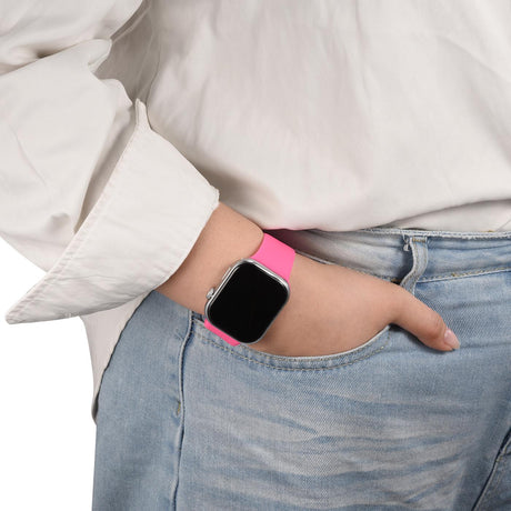 Silikon Butterfly Armband Apple Watch - Knallrosa