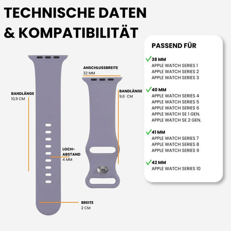 Kompatibilität 38/40/41mm - Lavendelgrau