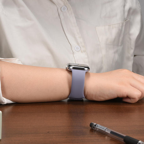 Silikon Butterfly Armband Apple Watch - Lavendelgrau