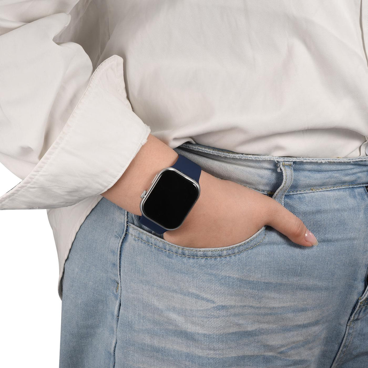 Silikon Butterfly Armband Apple Watch - Mitternachtsblau