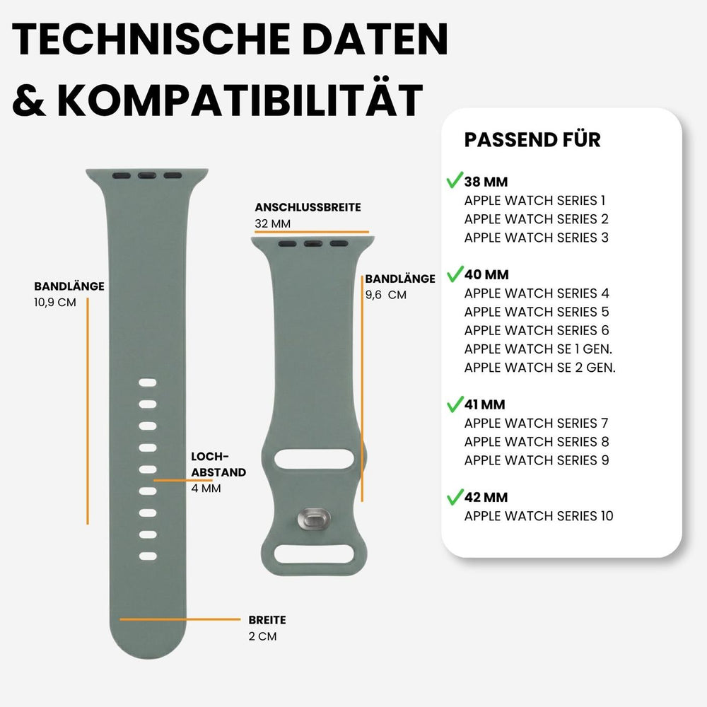 Kompatibilität 38/40/41mm - Olivgrün